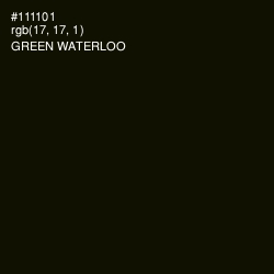 #111101 - Green Waterloo Color Image