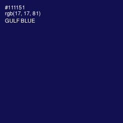 #111151 - Gulf Blue Color Image