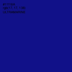 #11118A - Ultramarine Color Image