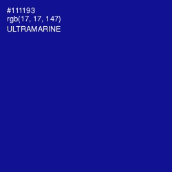 #111193 - Ultramarine Color Image