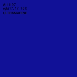 #111197 - Ultramarine Color Image