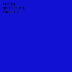 #1111D3 - Dark Blue Color Image