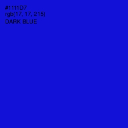 #1111D7 - Dark Blue Color Image