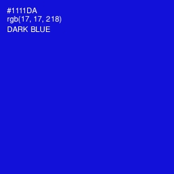 #1111DA - Dark Blue Color Image