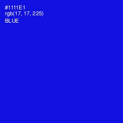 #1111E1 - Blue Color Image