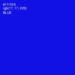 #1111E5 - Blue Color Image