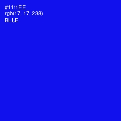 #1111EE - Blue Color Image