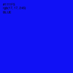 #1111F5 - Blue Color Image