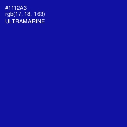 #1112A3 - Ultramarine Color Image