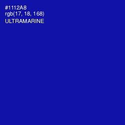 #1112A8 - Ultramarine Color Image