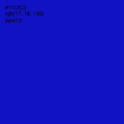 #1112C3 - Dark Blue Color Image