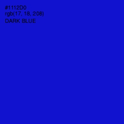 #1112D0 - Dark Blue Color Image