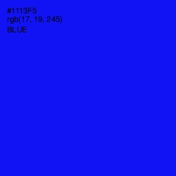 #1113F5 - Blue Color Image