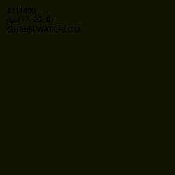 #111400 - Green Waterloo Color Image