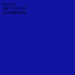 #1114A2 - Ultramarine Color Image