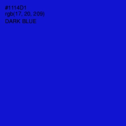 #1114D1 - Dark Blue Color Image