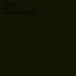 #111500 - Green Waterloo Color Image