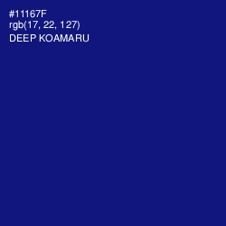 #11167F - Deep Koamaru Color Image