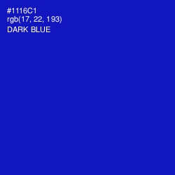#1116C1 - Dark Blue Color Image