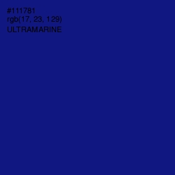 #111781 - Ultramarine Color Image