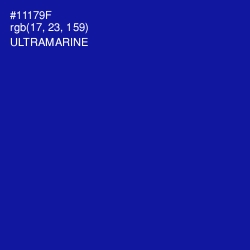 #11179F - Ultramarine Color Image