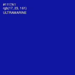 #1117A1 - Ultramarine Color Image