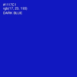 #1117C1 - Dark Blue Color Image