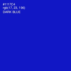 #1117C4 - Dark Blue Color Image