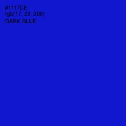 #1117CE - Dark Blue Color Image