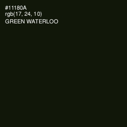 #11180A - Green Waterloo Color Image