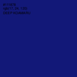 #111878 - Deep Koamaru Color Image