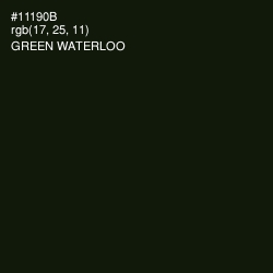 #11190B - Green Waterloo Color Image