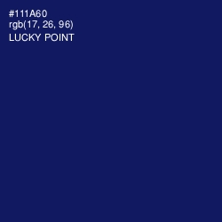 #111A60 - Lucky Point Color Image