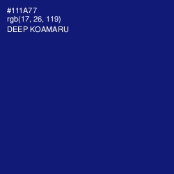 #111A77 - Deep Koamaru Color Image