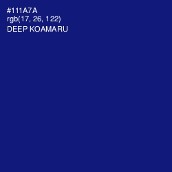 #111A7A - Deep Koamaru Color Image