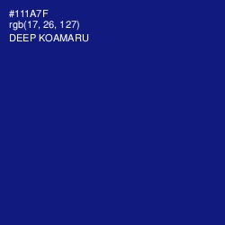 #111A7F - Deep Koamaru Color Image