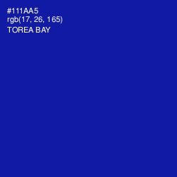 #111AA5 - Torea Bay Color Image