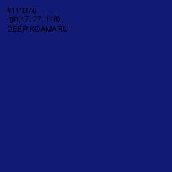 #111B76 - Deep Koamaru Color Image