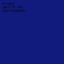 #111B7D - Deep Koamaru Color Image