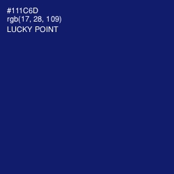 #111C6D - Lucky Point Color Image