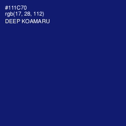 #111C70 - Deep Koamaru Color Image