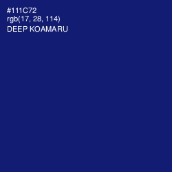 #111C72 - Deep Koamaru Color Image