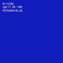 #111CBC - Persian Blue Color Image