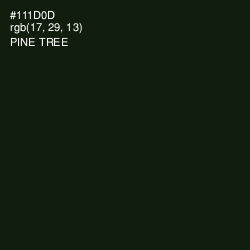 #111D0D - Pine Tree Color Image