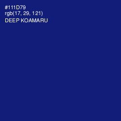 #111D79 - Deep Koamaru Color Image