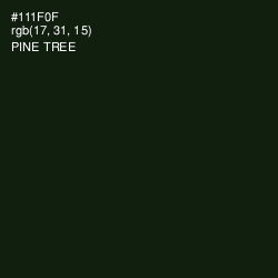 #111F0F - Pine Tree Color Image