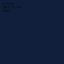 #111F3C - Haiti Color Image