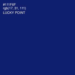 #111F6F - Lucky Point Color Image