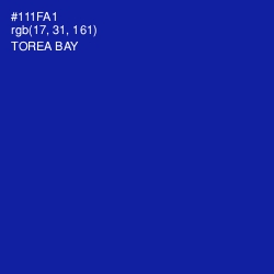 #111FA1 - Torea Bay Color Image