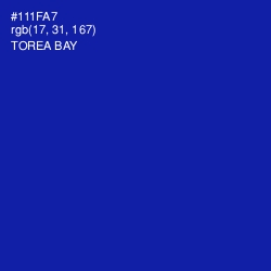 #111FA7 - Torea Bay Color Image